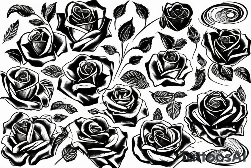 Rose tattoo idea