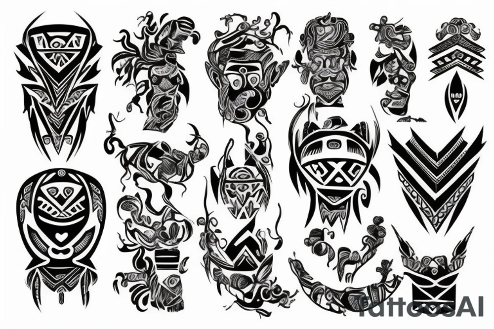 Wikingowie łodzie broń tattoo idea