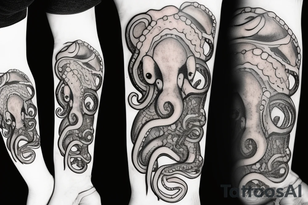 octopus  flapjack tattoo idea
