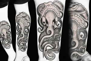 octopus  flapjack tattoo idea