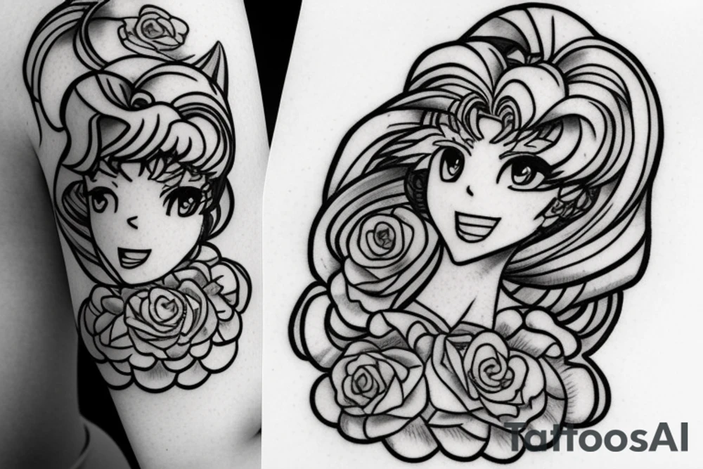 sailor moon tattoo idea