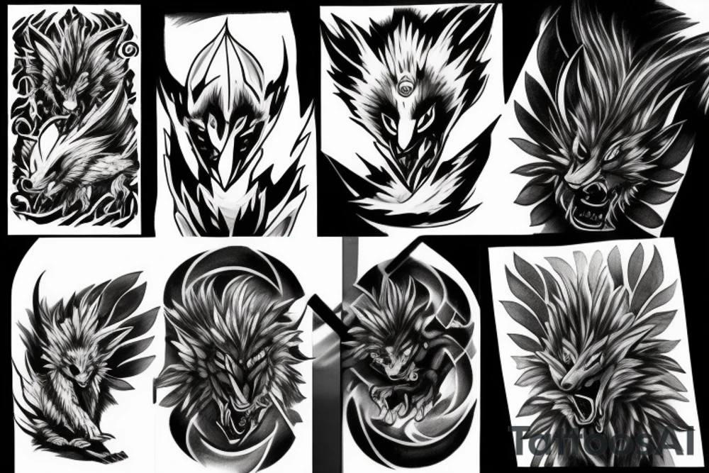 Hisuian zoroark tattoo idea