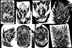 Hisuian zoroark tattoo idea