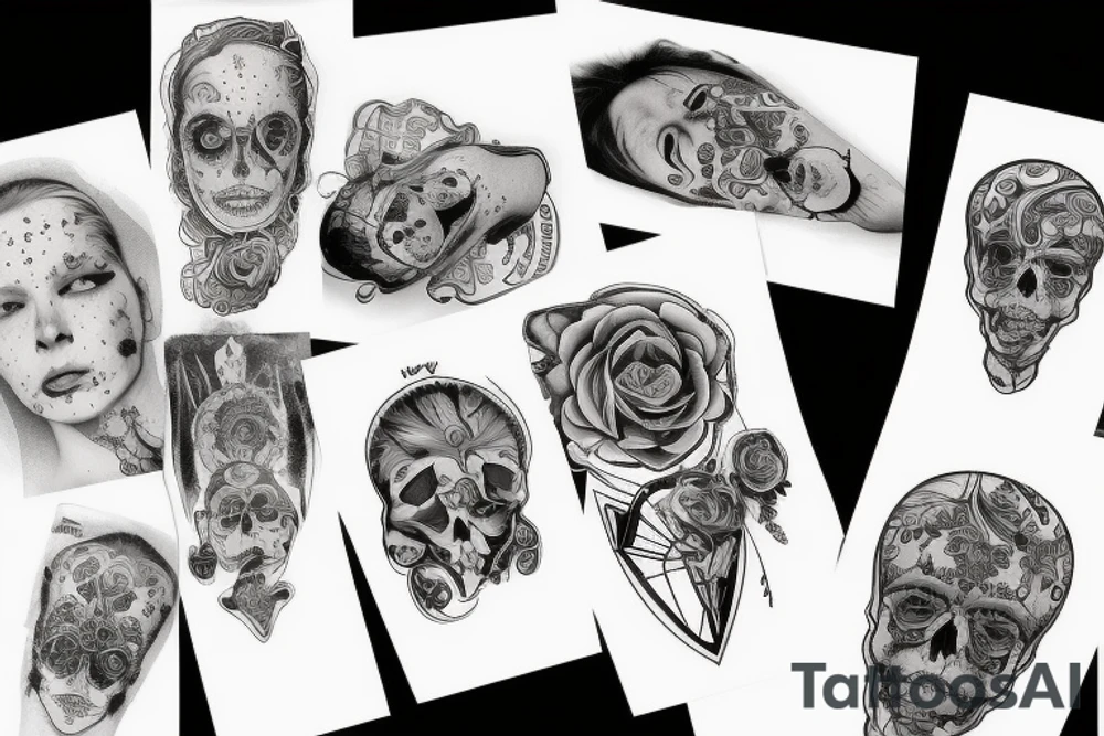 Radioaktywna okolica w tle wybuch atomowy zwierzęta tattoo idea