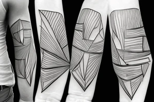 Paper plane tattoo idea