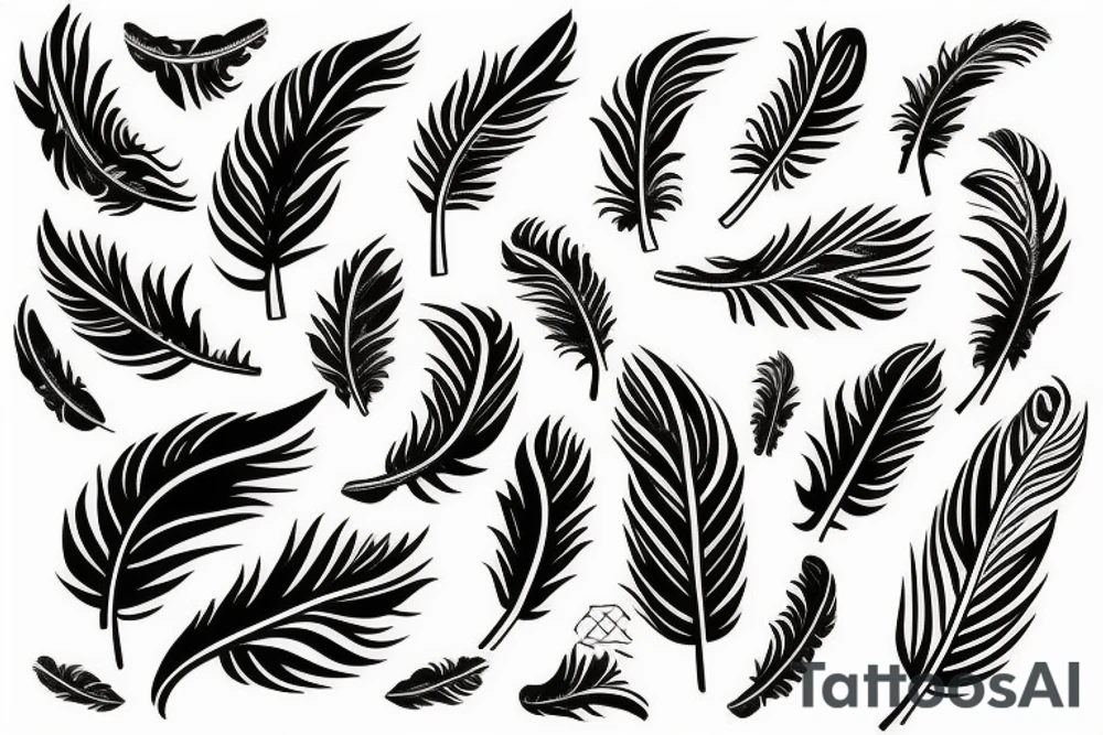 Feather tattoo idea