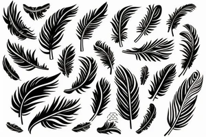 Feather tattoo idea