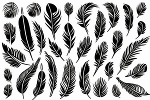 Feather tattoo idea