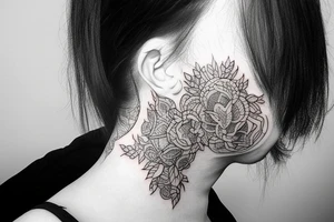 fighting neck depression tattoo idea