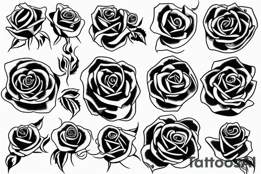 Rose tattoo idea