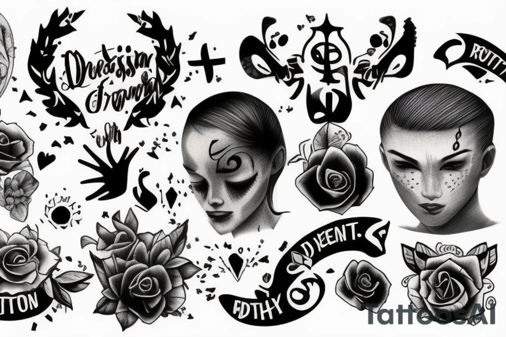 fighting depression tattoo idea