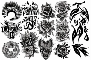 fighting depression tattoo idea