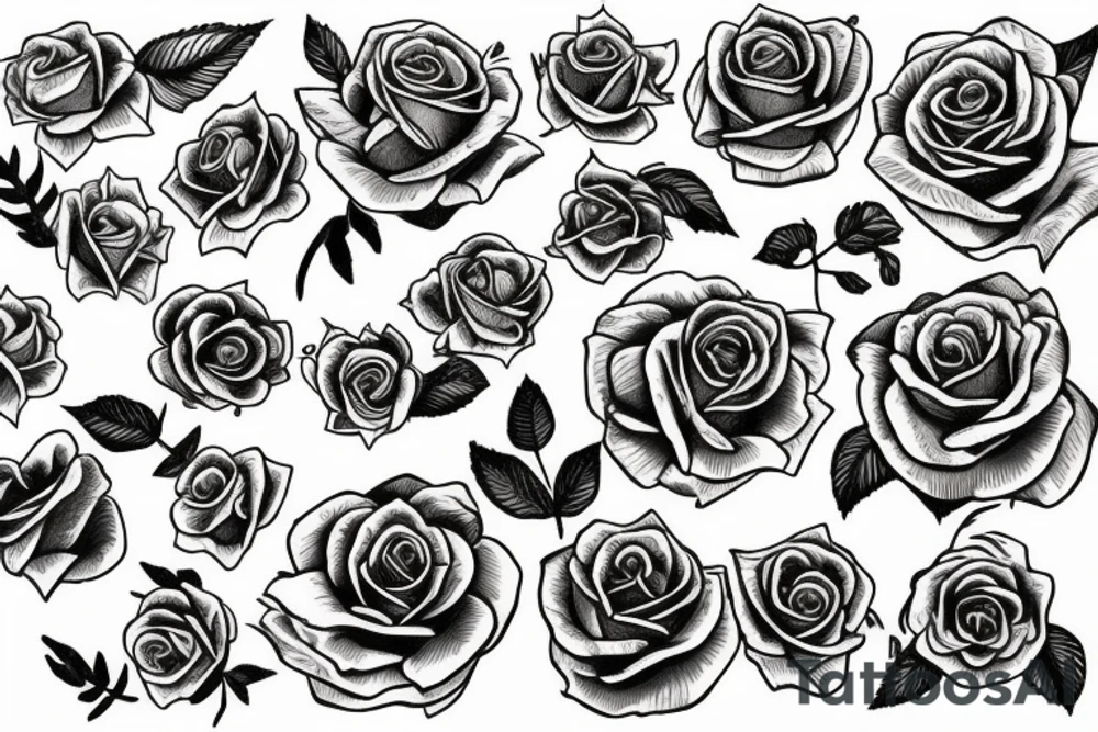 Rose tattoo idea