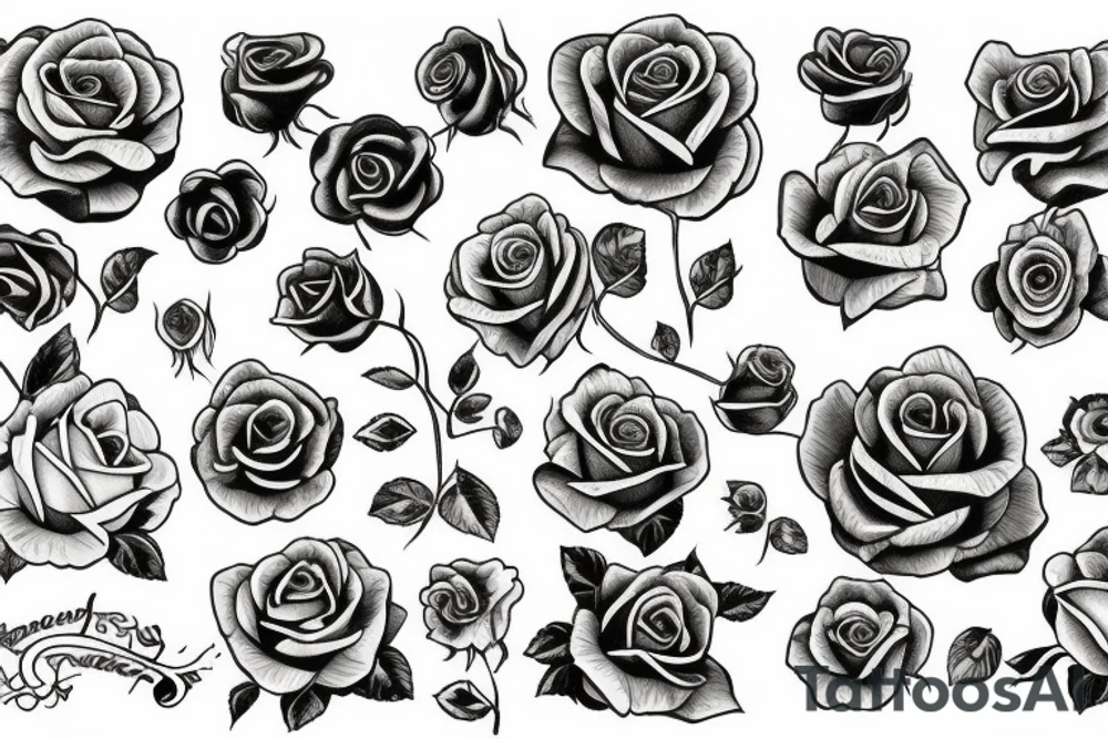 Rose tattoo idea