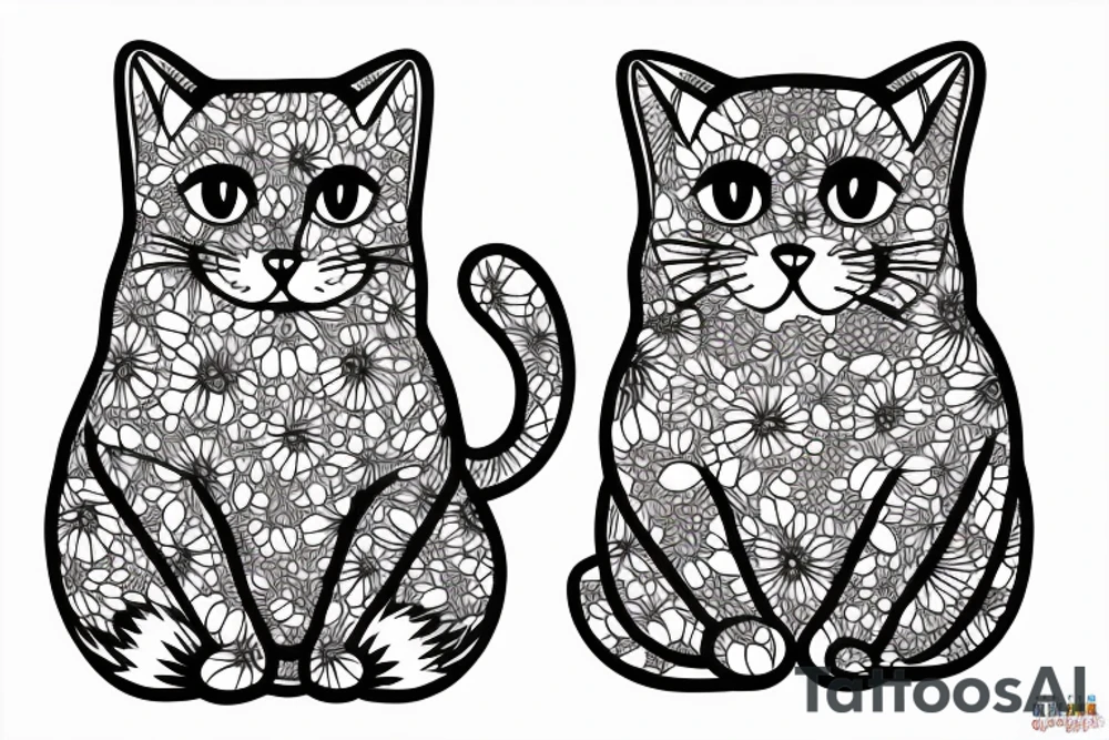 fat cat tattoo idea