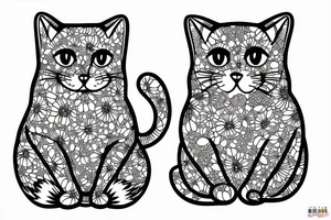 fat cat tattoo idea