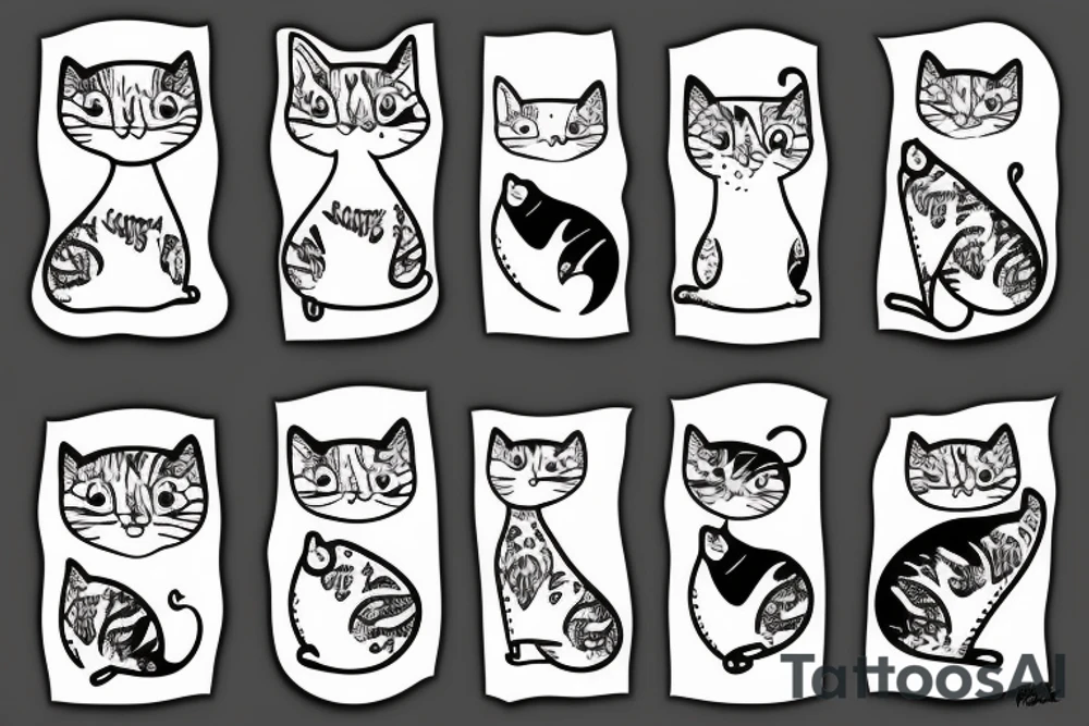 fat cat tattoo idea