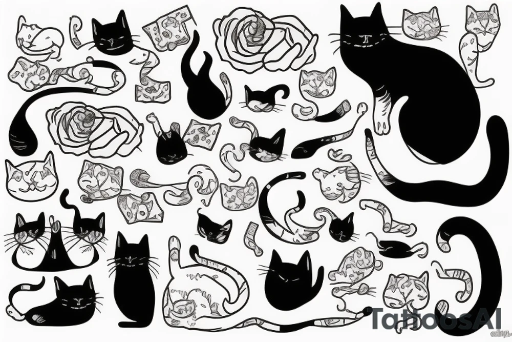 fat cat tattoo idea