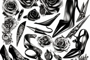 stiletto tattoo idea