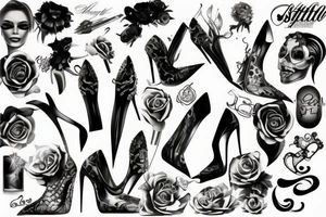 stiletto tattoo idea