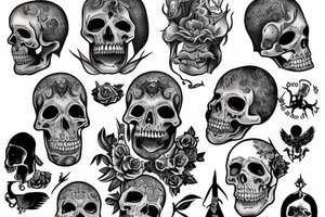 Danse macabre tattoo idea