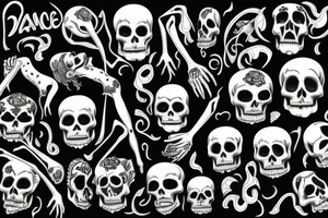 Danse macabre tattoo idea