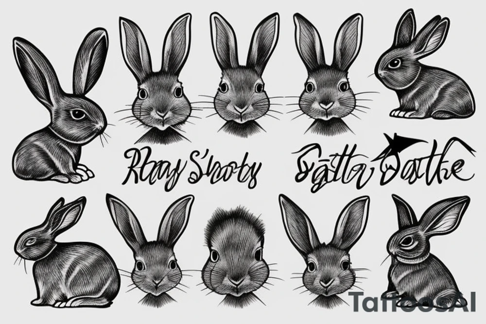 Rabbit tattoo idea
