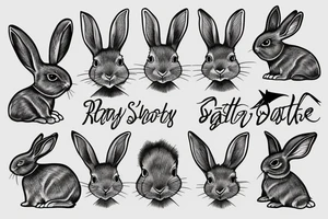 Rabbit tattoo idea