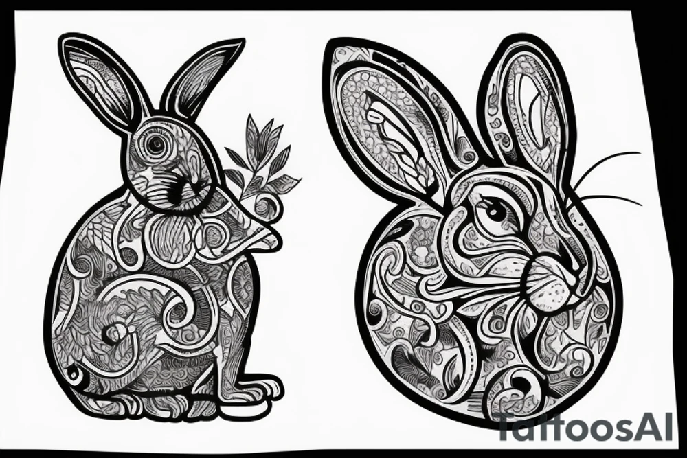 Rabbit tattoo idea
