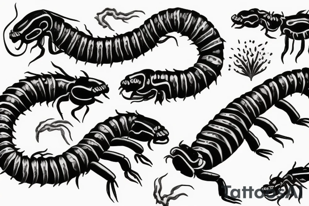 Centipede tattoo idea