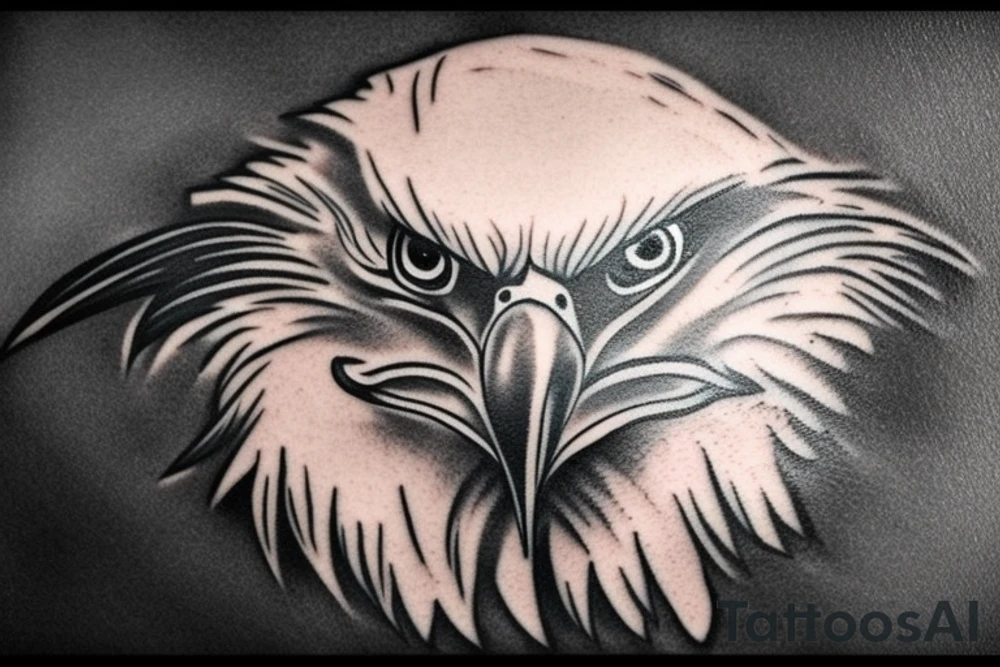 bald eagle graffiti tattoo idea