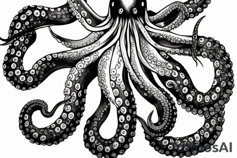 Realistic octopus, to wrap half way around a wrist tattoo idea