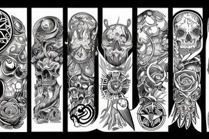 Tygrys z rodziną tattoo idea
