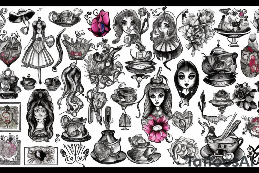 Alice in wonderland, tattoo idea