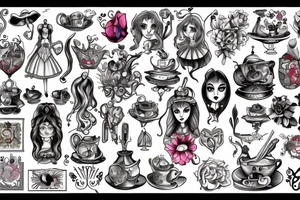 Alice in wonderland, tattoo idea