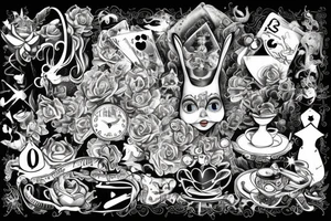 Alice in wonderland, tattoo idea