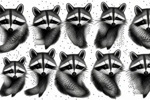 military racoon tattoo idea