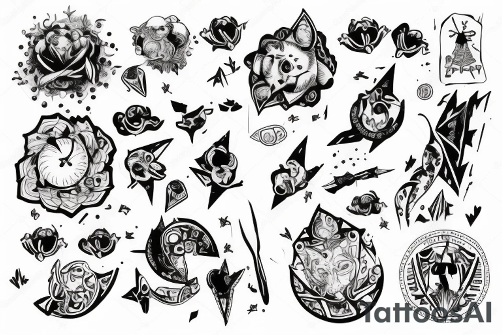 Otwarty pysk Lwa tattoo idea