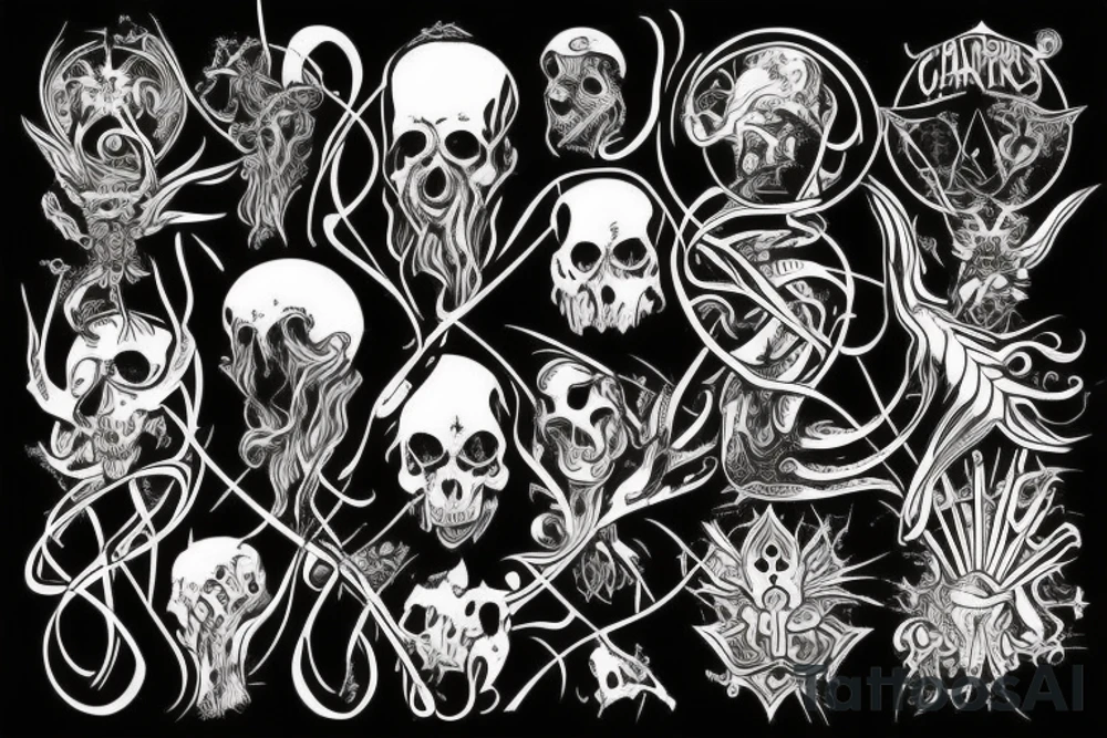 Dark charakters tattoo idea