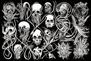 Dark charakters tattoo idea