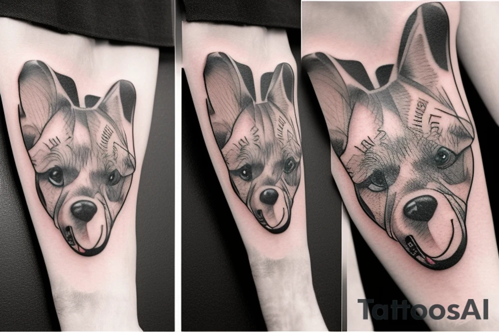 Vinnie pooch drinking tattoo idea