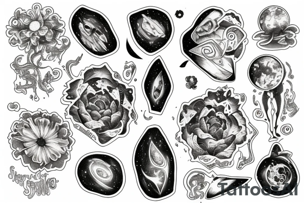 cosmos tattoo idea