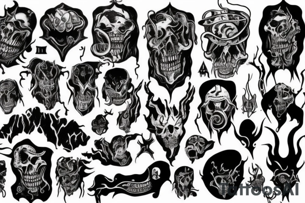 Dark charakters Frombork hell tattoo idea