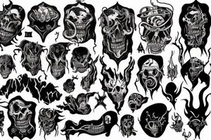 Dark charakters Frombork hell tattoo idea