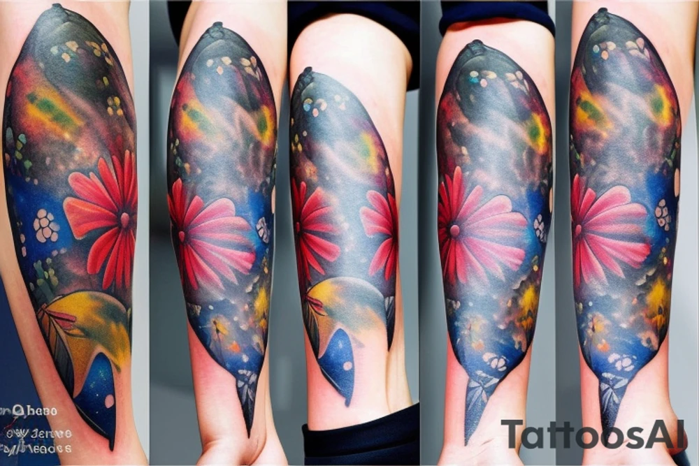 cosmos tattoo idea