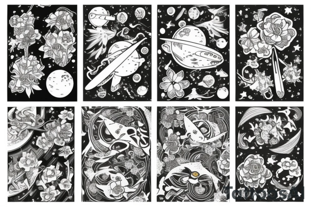 cosmos tattoo idea