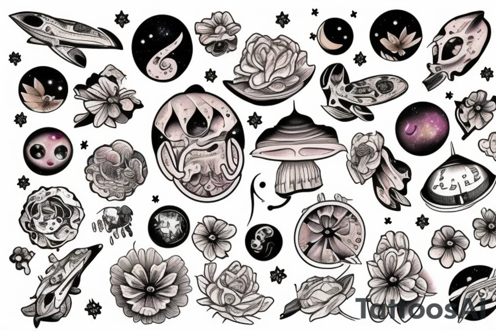 cosmos tattoo idea