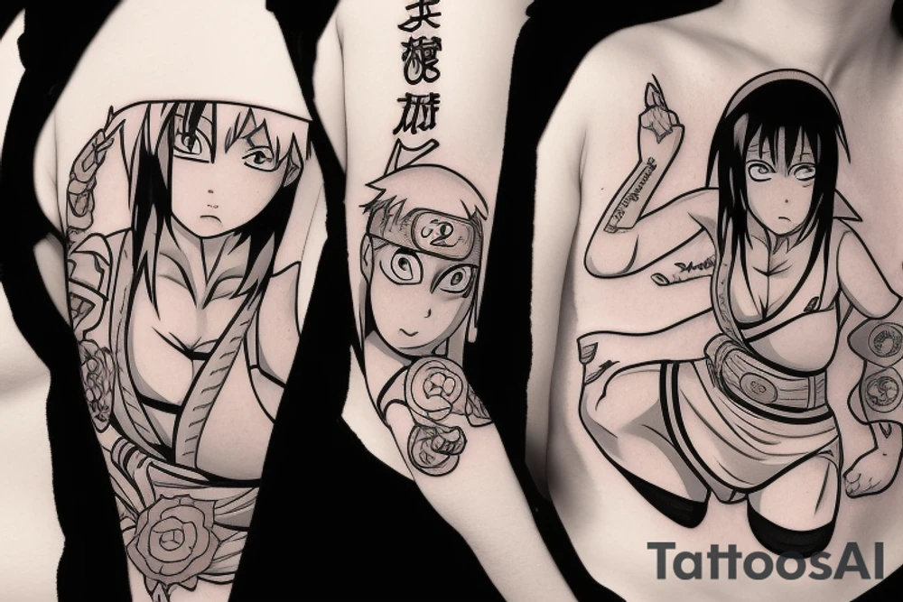 Sexy hinata from naruto tattoo idea
