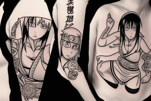 Sexy hinata from naruto tattoo idea