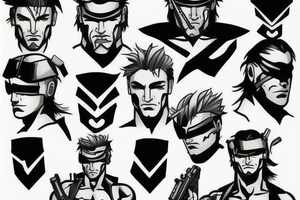 Solid snake from metal gear solid tattoo idea
